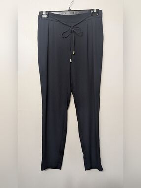 Zara Blue Drawstring Fluide Pants